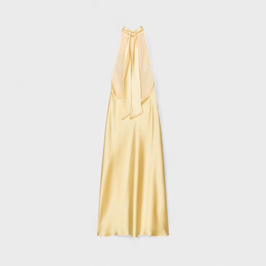 Gala - Vestido Halter Satinado