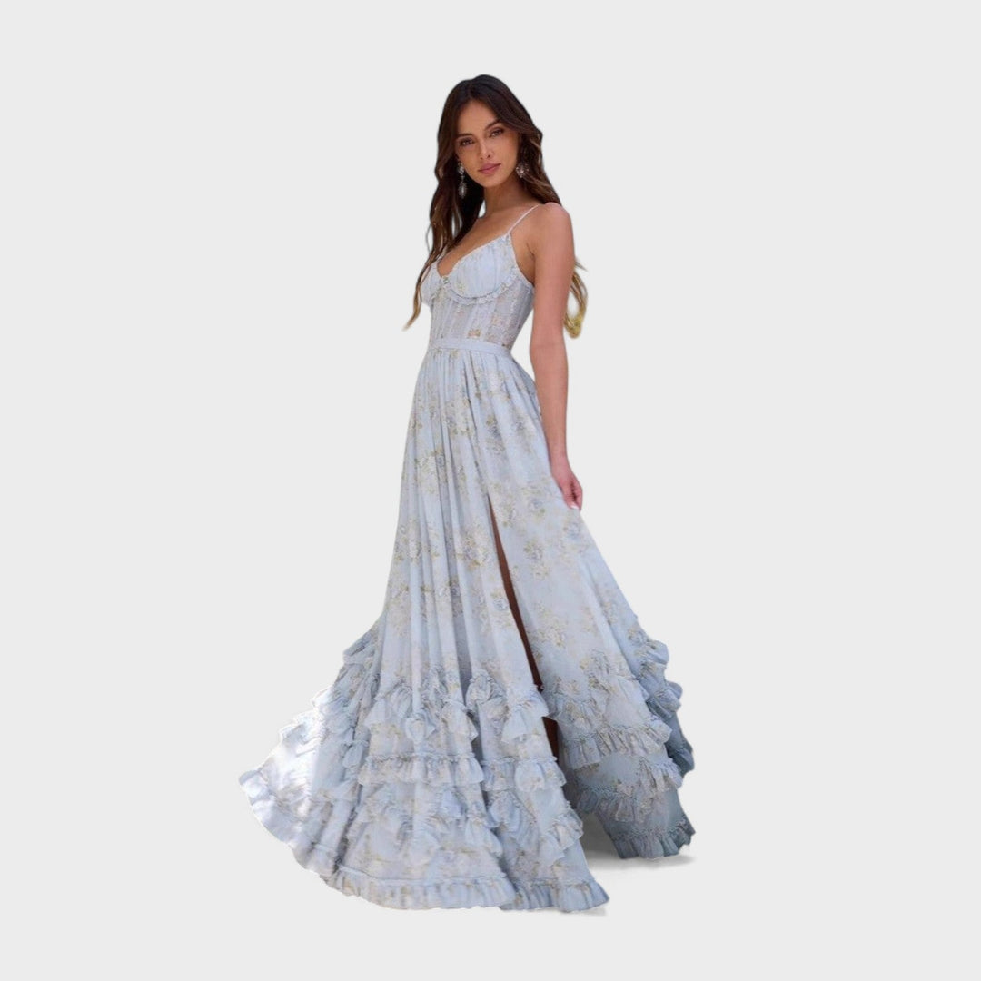 Florência - Vestido longo boémio fenda