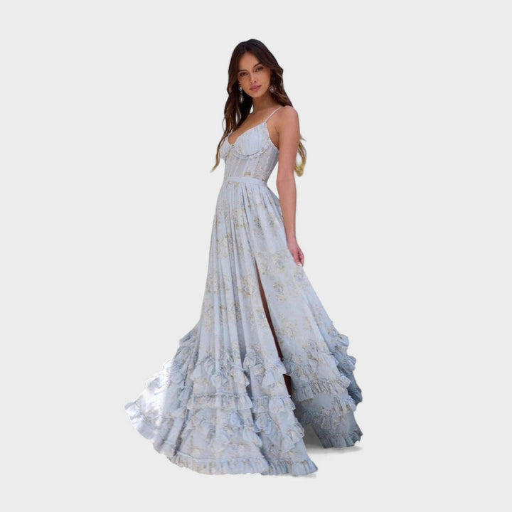 Florência - Vestido longo boémio fenda