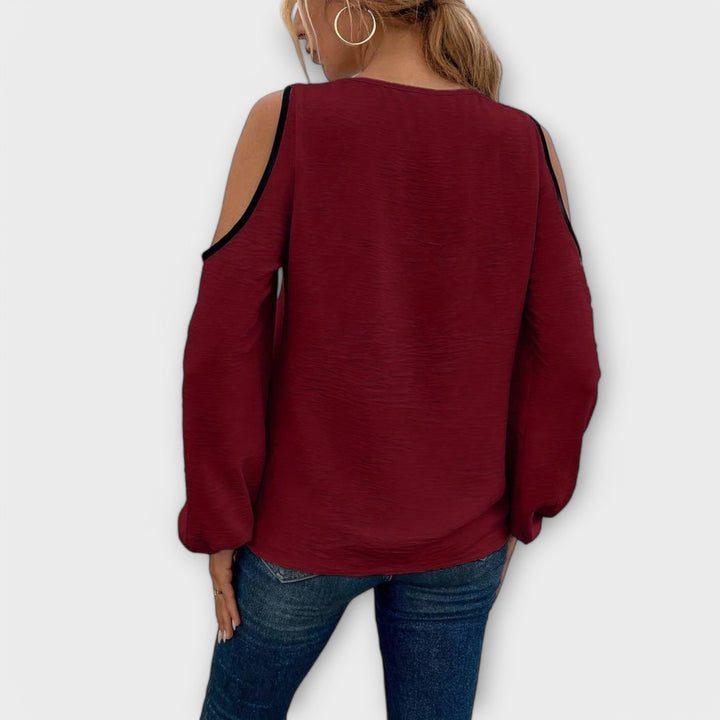Escarlate - Blusa com decote quadrado