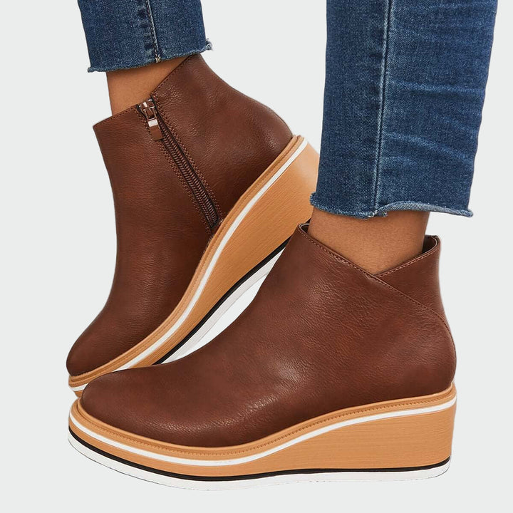 Botins de couro ortopédicos