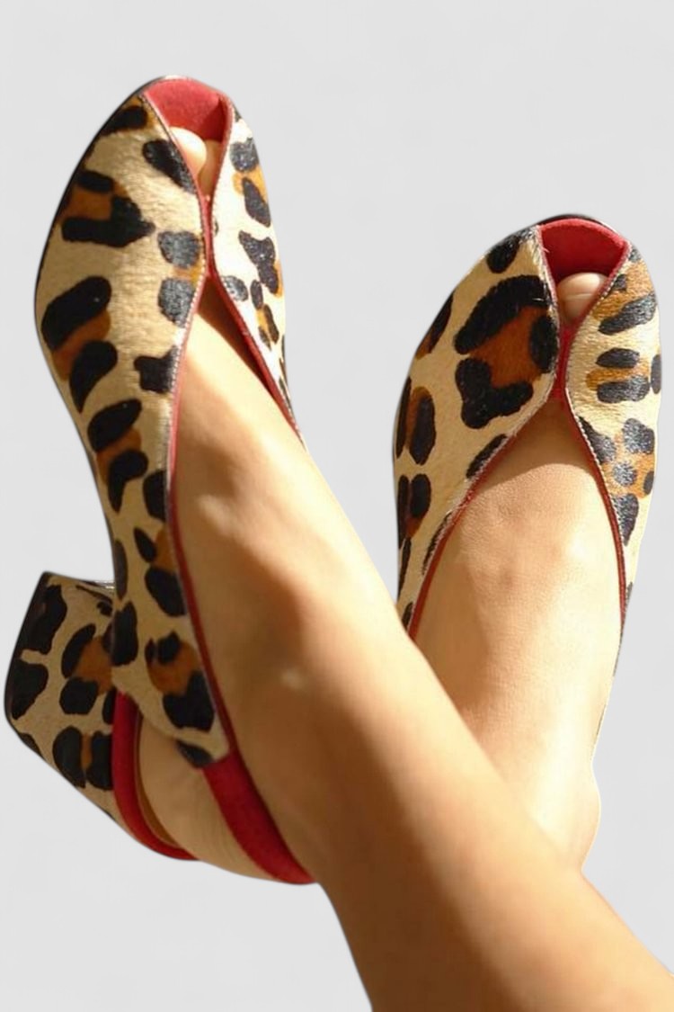 Louison - Sandálias com padrão leopardo