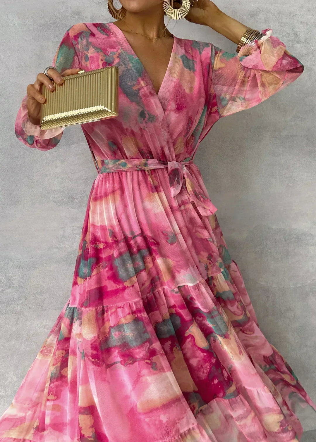 Luísa - Vestido Floral de Envolver