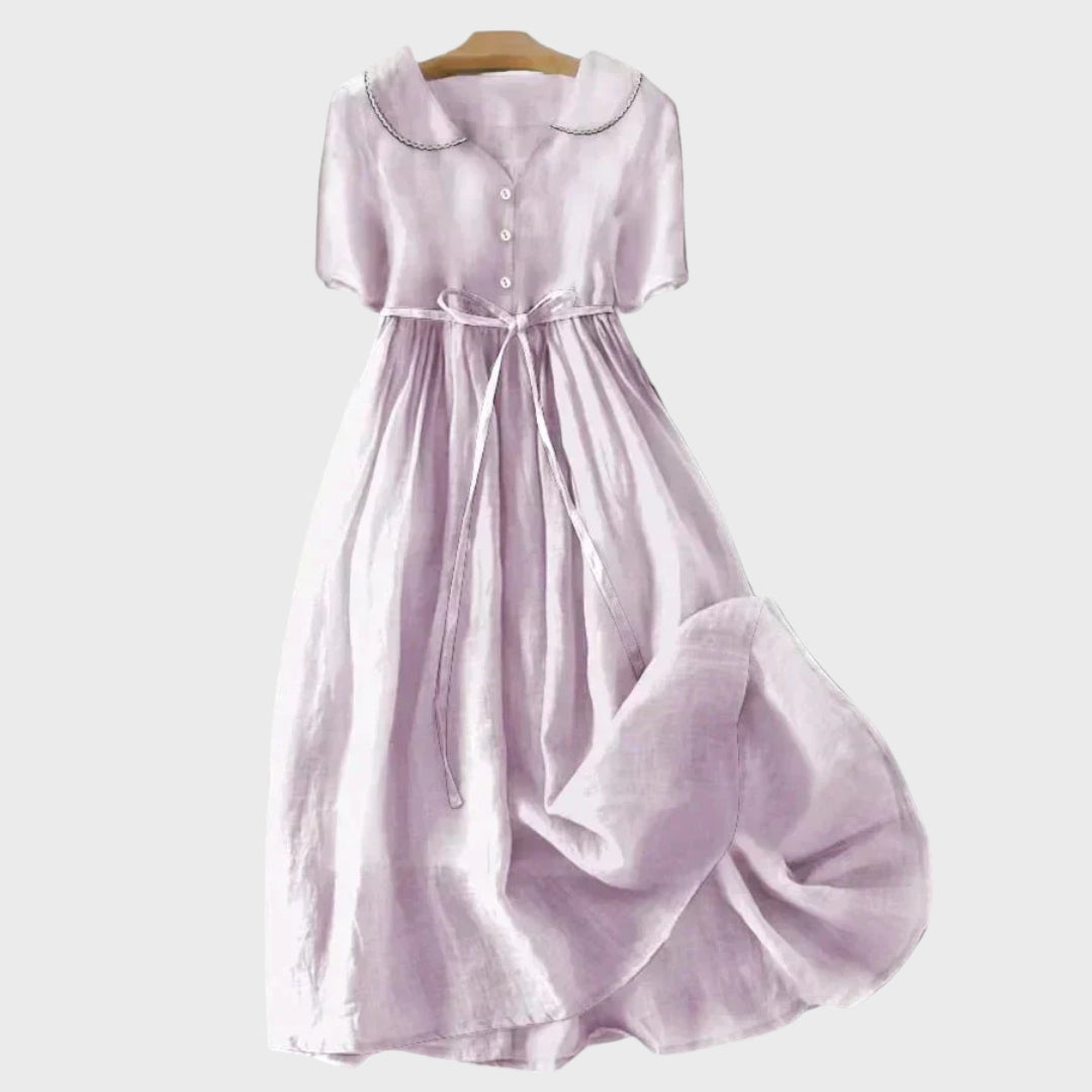 Vestido Clássico com Botões