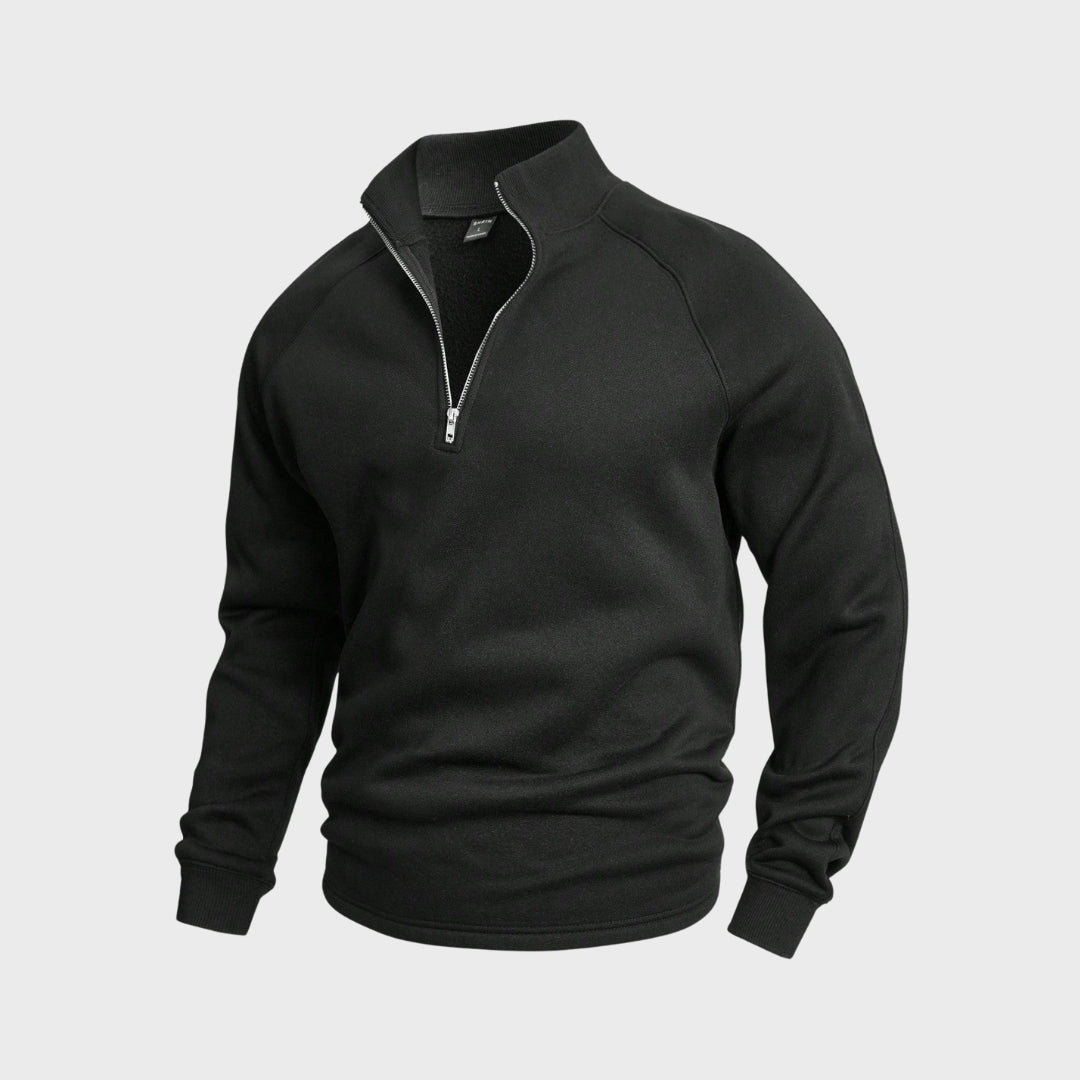 António - Pullover com fecho de meia altura