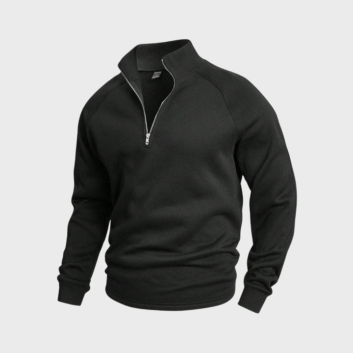 António - Pullover com fecho de meia altura