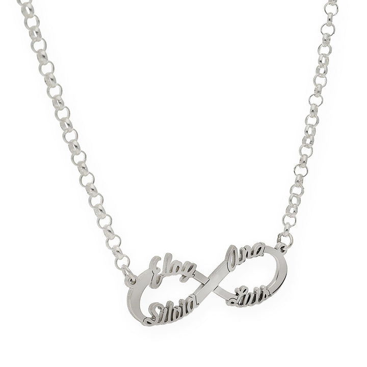 Colar Simbolo Infinito com Nomes Personalizáveis