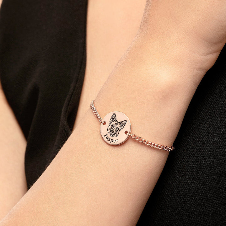 Pulseira Personalizável com Nome e Foto