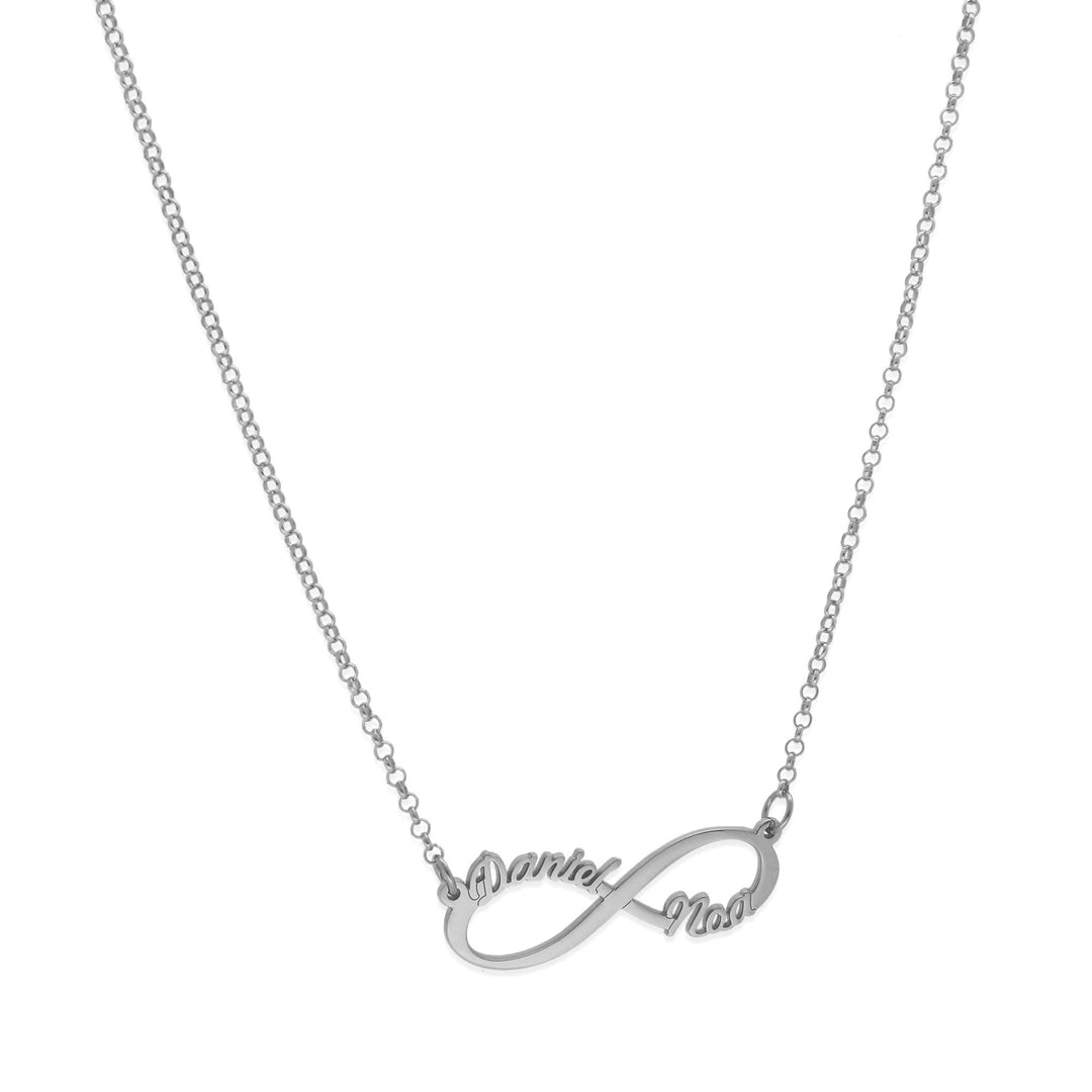 Colar Simbolo Infinito com Nomes Personalizáveis