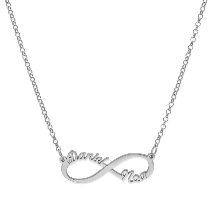 Colar Simbolo Infinito com Nomes Personalizáveis