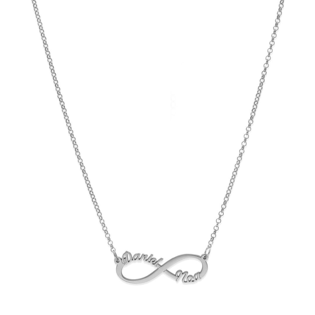 Colar Simbolo Infinito com Nomes Personalizáveis