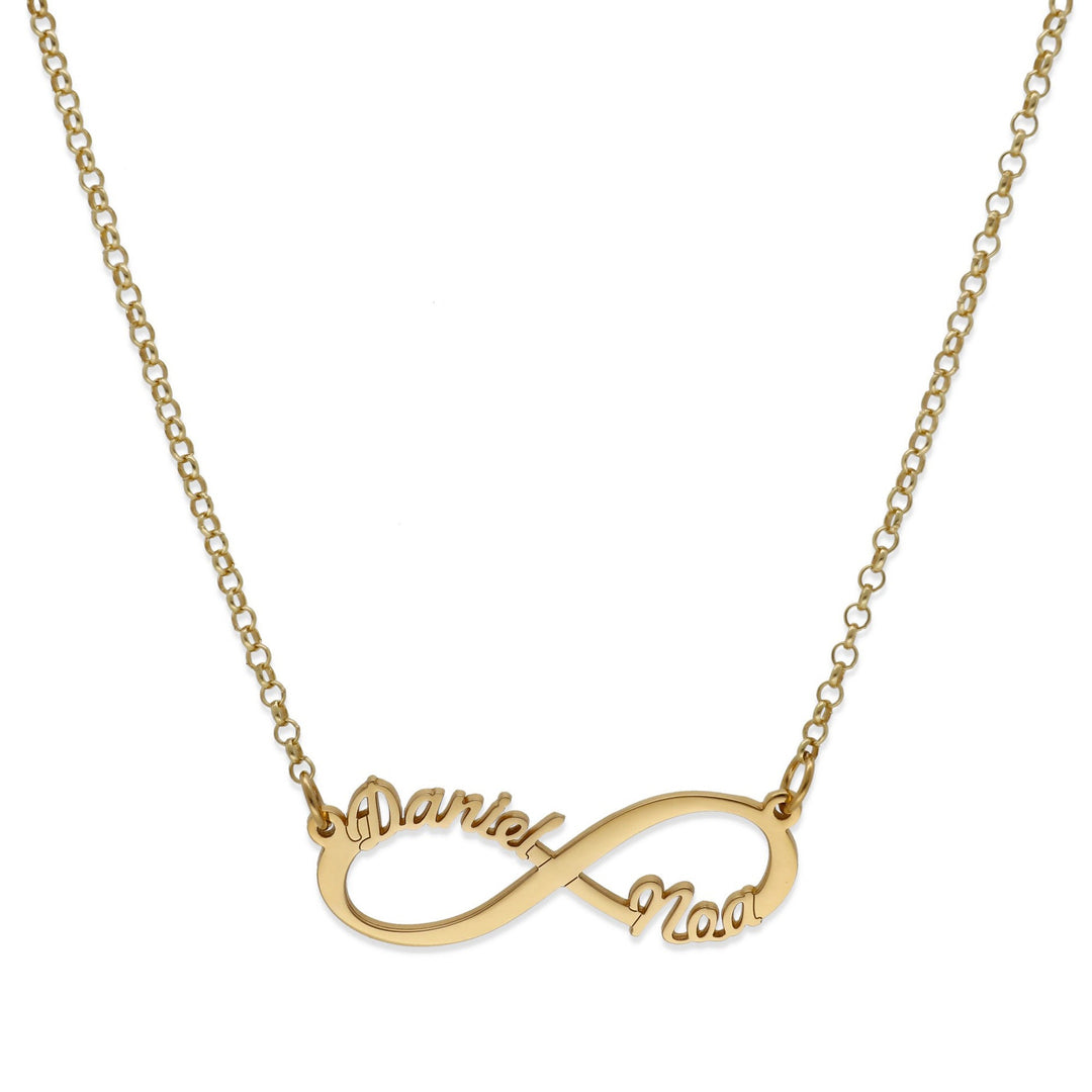 Colar Simbolo Infinito com Nomes Personalizáveis