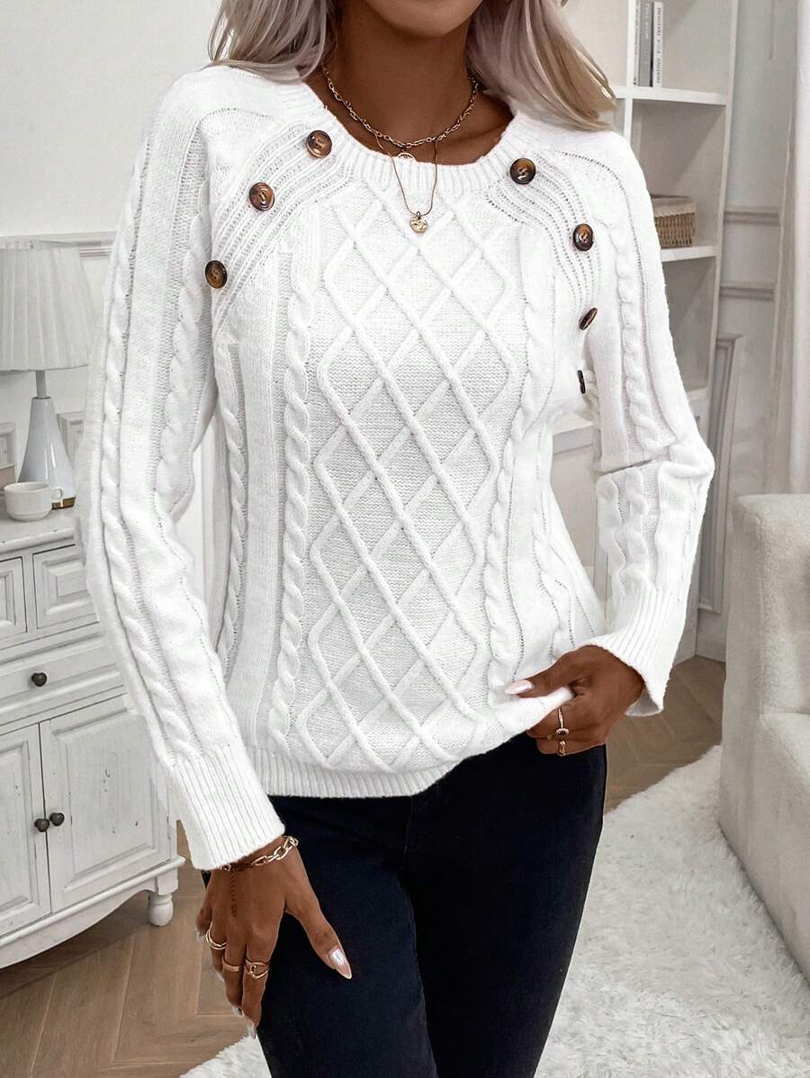 Francisca - Camisola de Malha com Botões