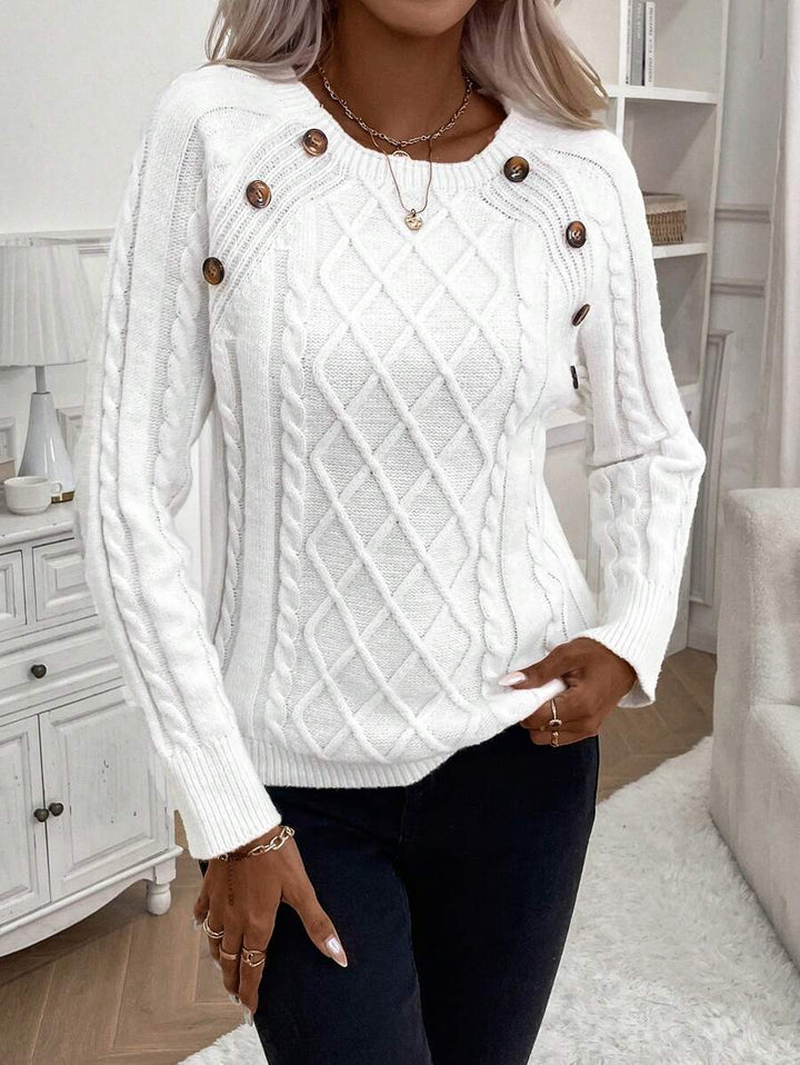 Francisca - Camisola de Malha com Botões
