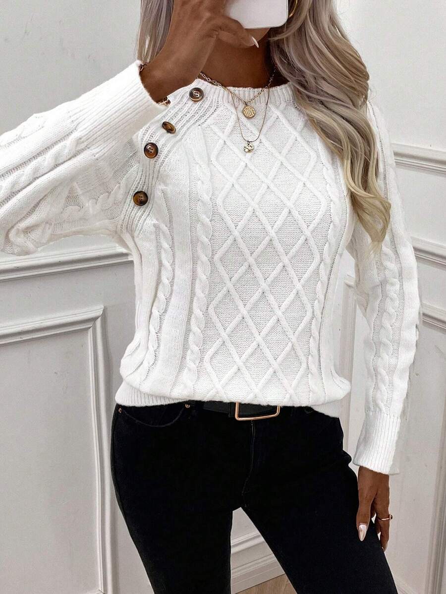 Francisca - Camisola de Malha com Botões