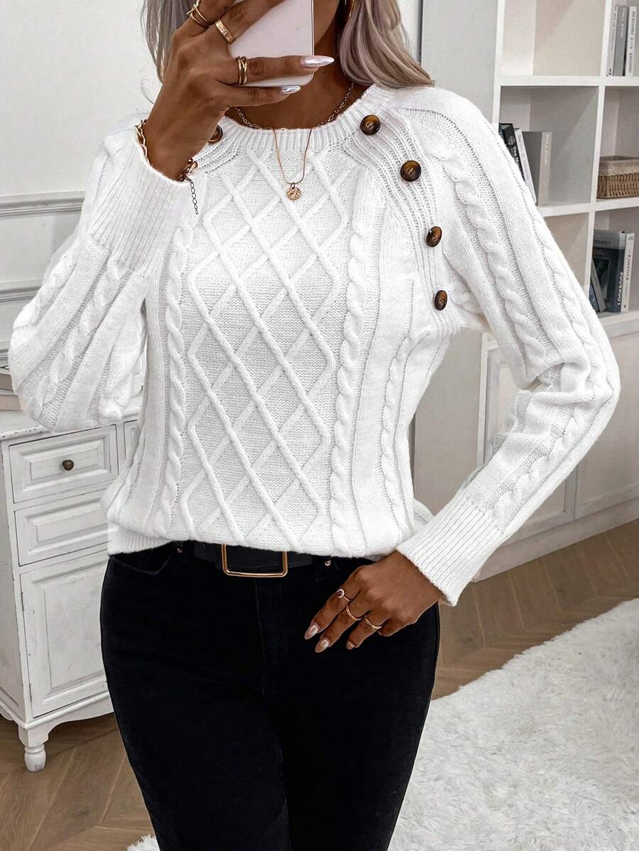 Francisca - Camisola de Malha com Botões