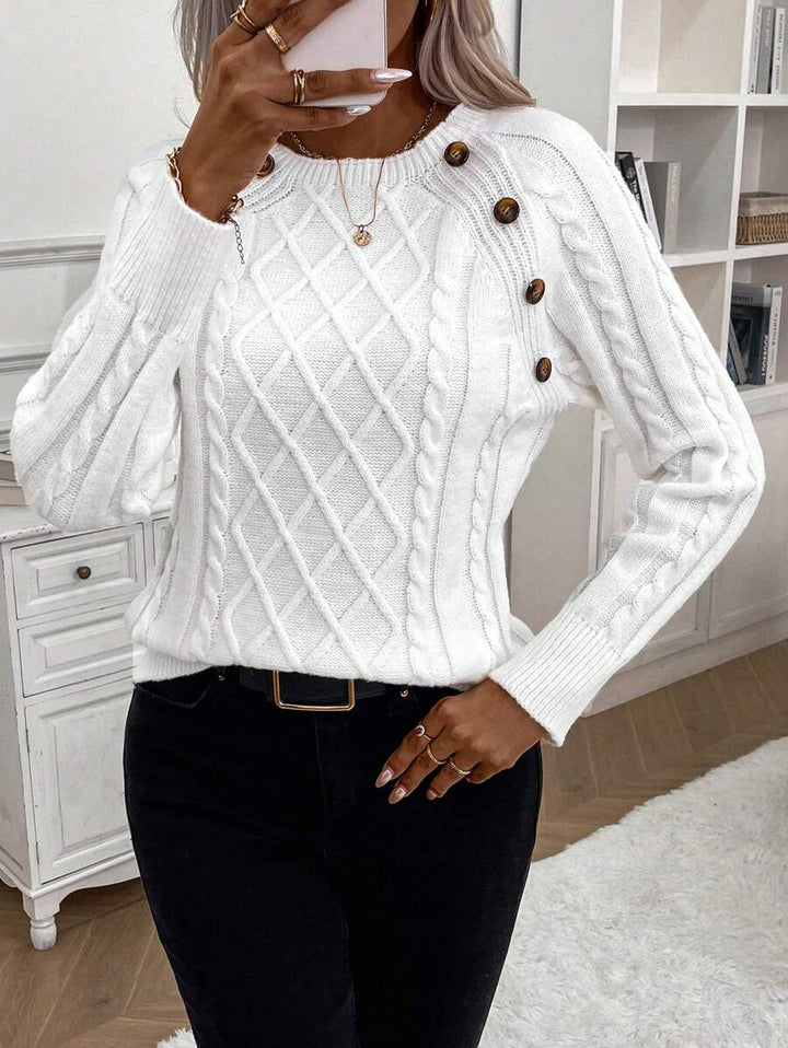 Francisca - Camisola de Malha com Botões