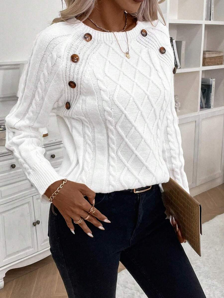 Francisca - Camisola de Malha com Botões