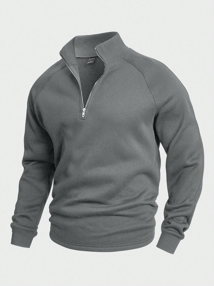 António - Pullover com fecho de meia altura