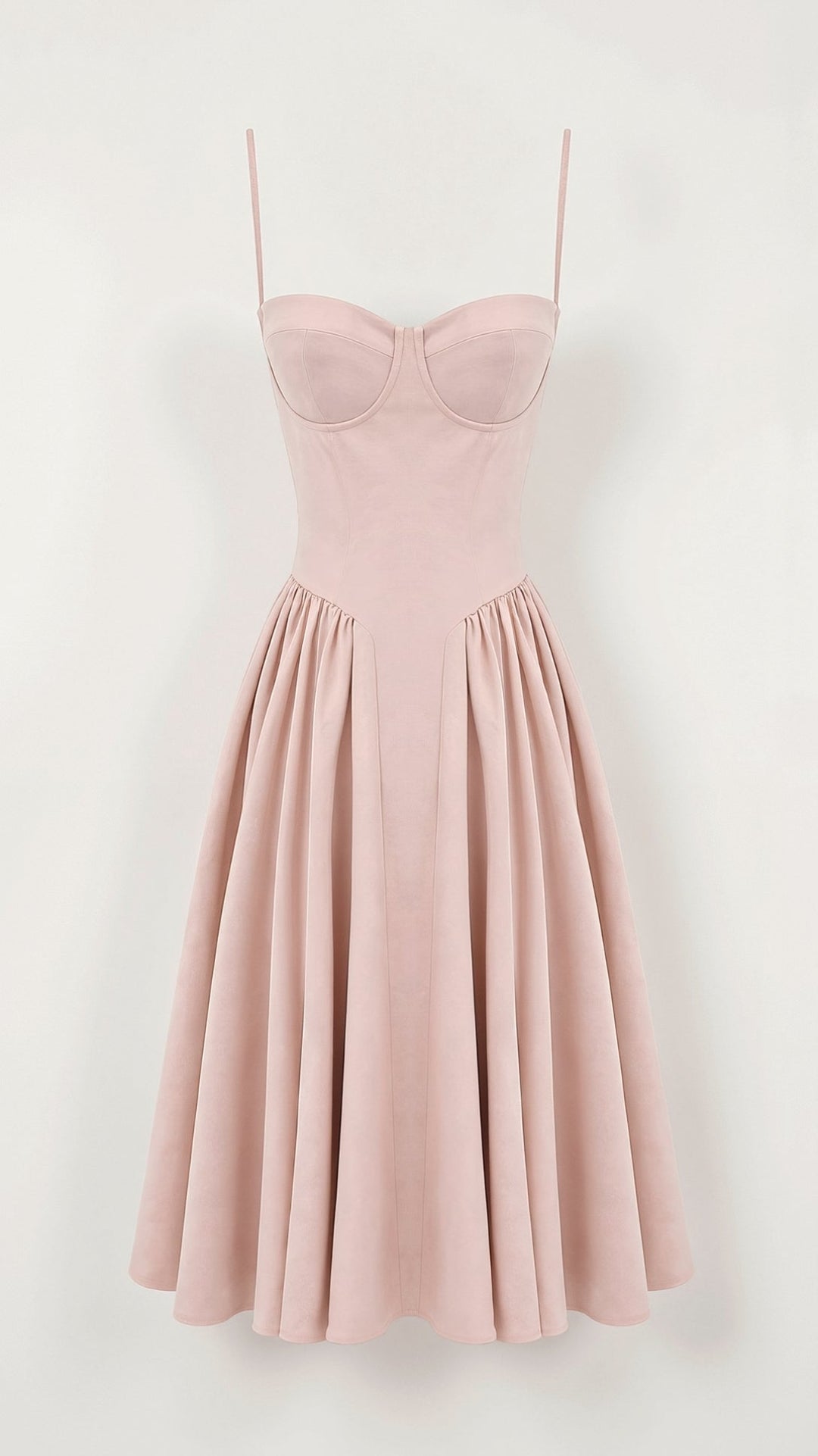 Odete - Vestido midi corpete estruturado