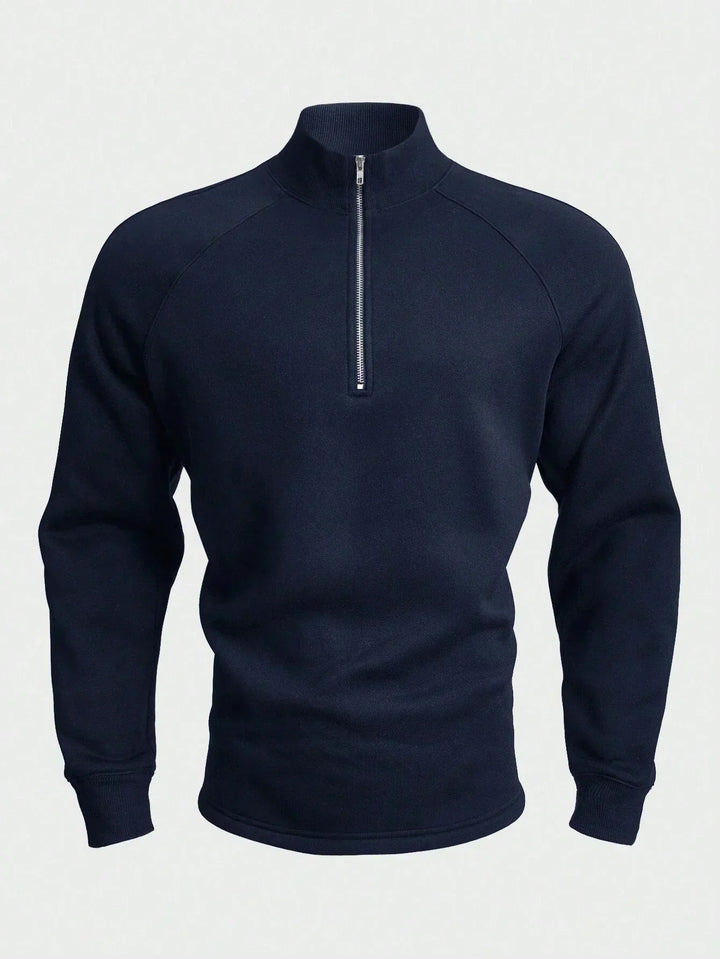 António - Pullover com fecho de meia altura