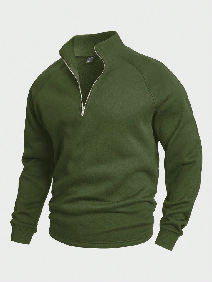 António - Pullover com fecho de meia altura