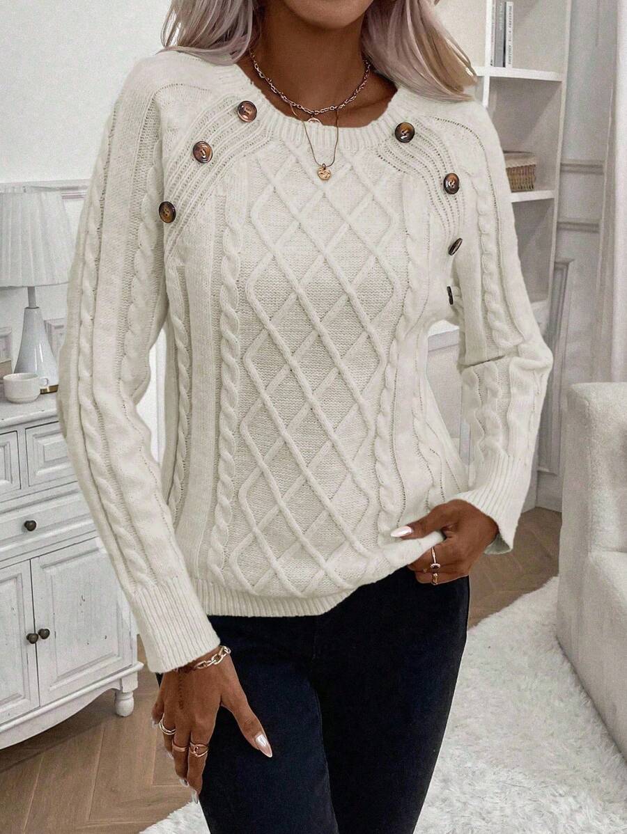 Francisca - Camisola de Malha com Botões