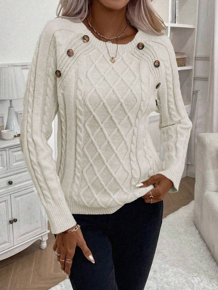Francisca - Camisola de Malha com Botões