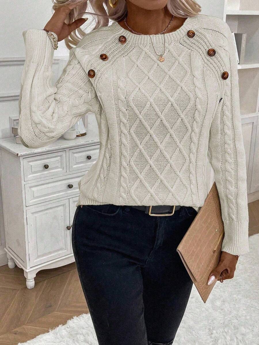 Francisca - Camisola de Malha com Botões