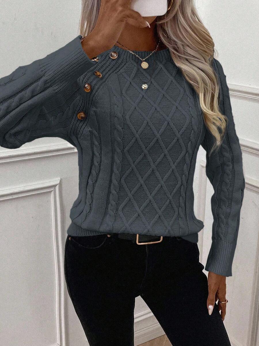 Francisca - Camisola de Malha com Botões