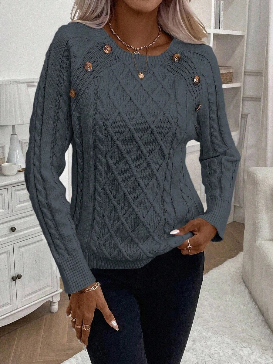 Francisca - Camisola de Malha com Botões