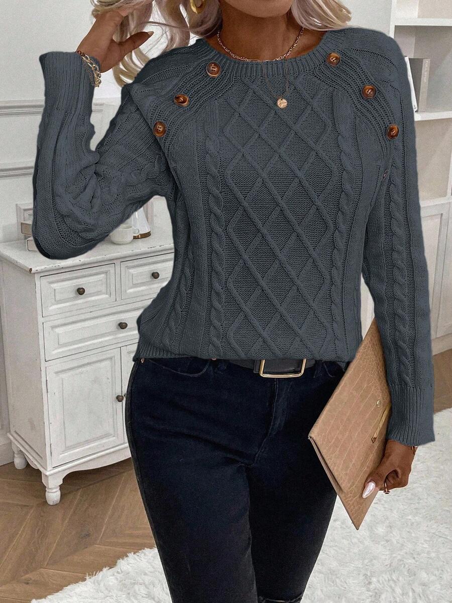 Francisca - Camisola de Malha com Botões
