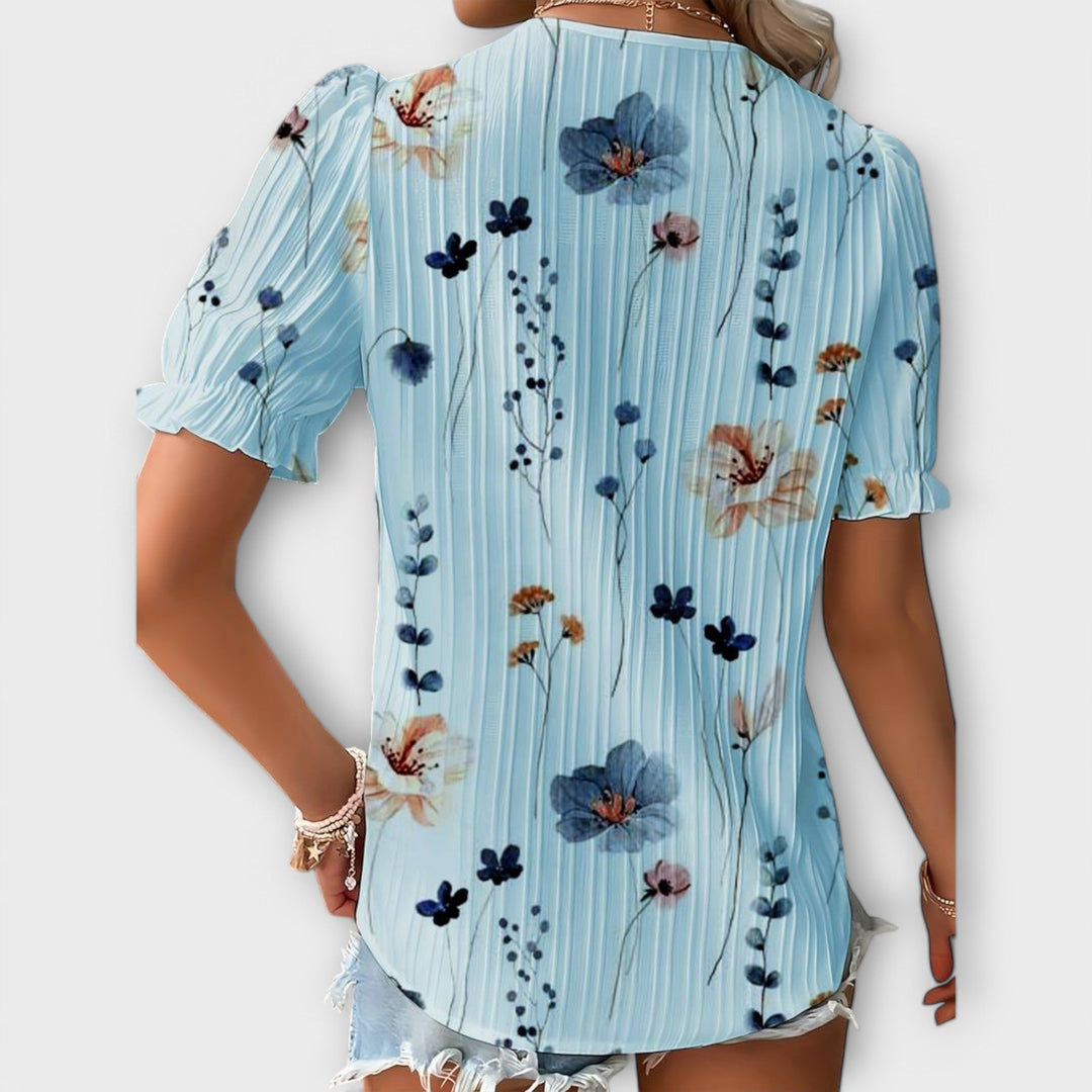 Emília - Blusa com decote em V