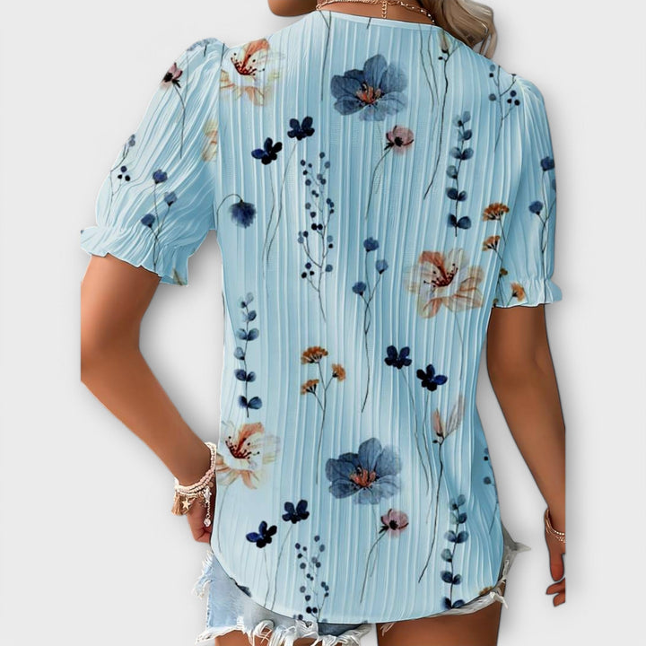 Emília - Blusa com decote em V