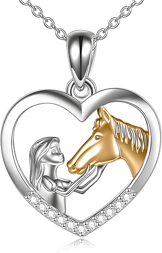 Colar com Pendente de Cavalo