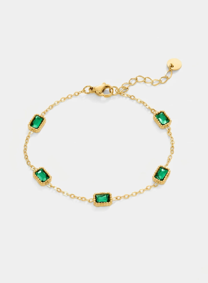 Pulseira Elegância Esmeralda