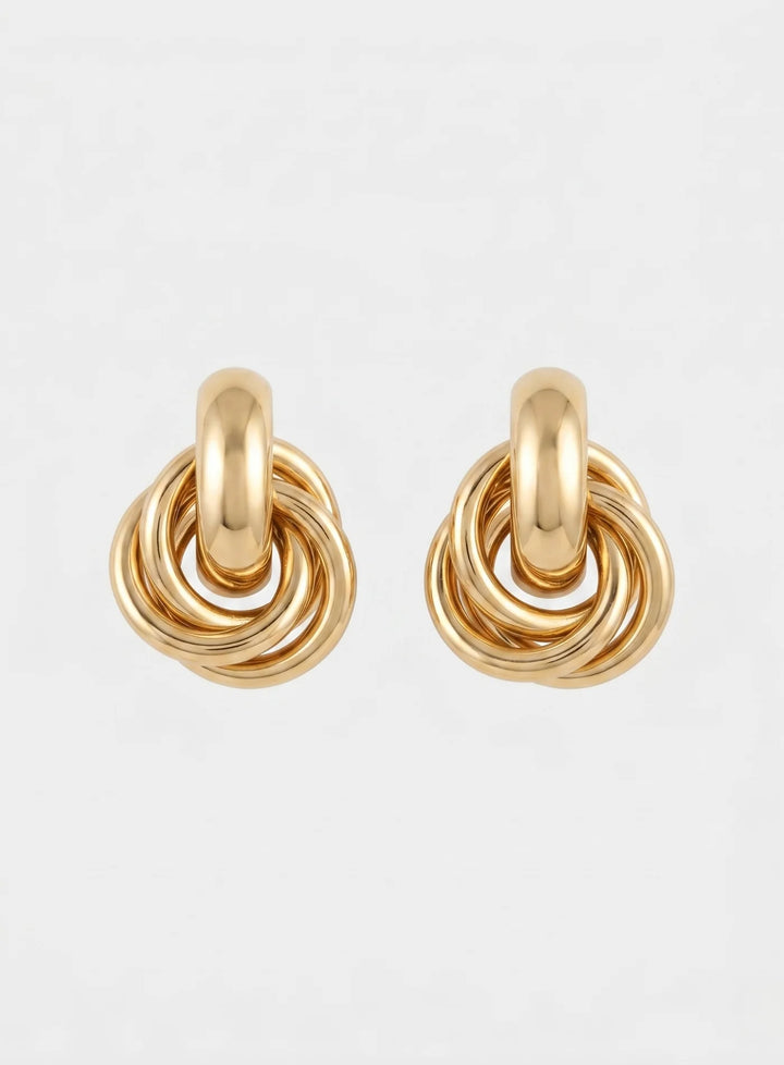 Brincos Elegância Entrançada