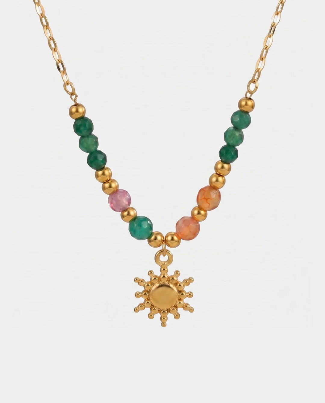 Colar Sol Dourado