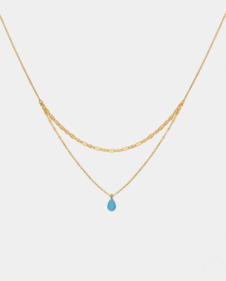 Colar Gota Azul