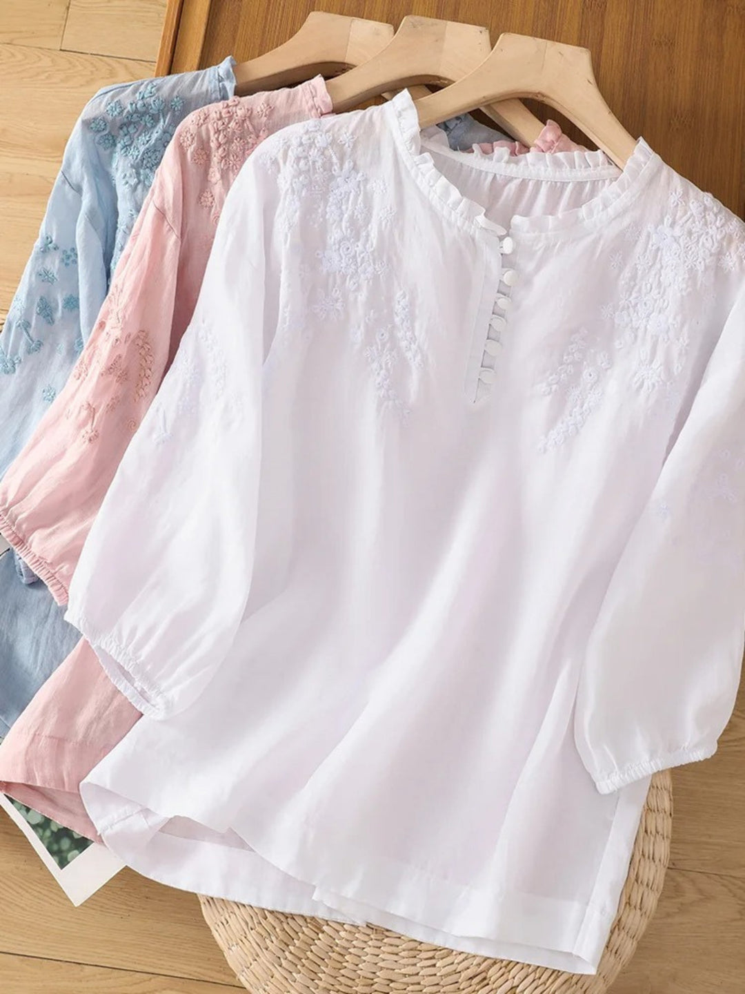 Cassiana - Blusa de Algodão e Linho