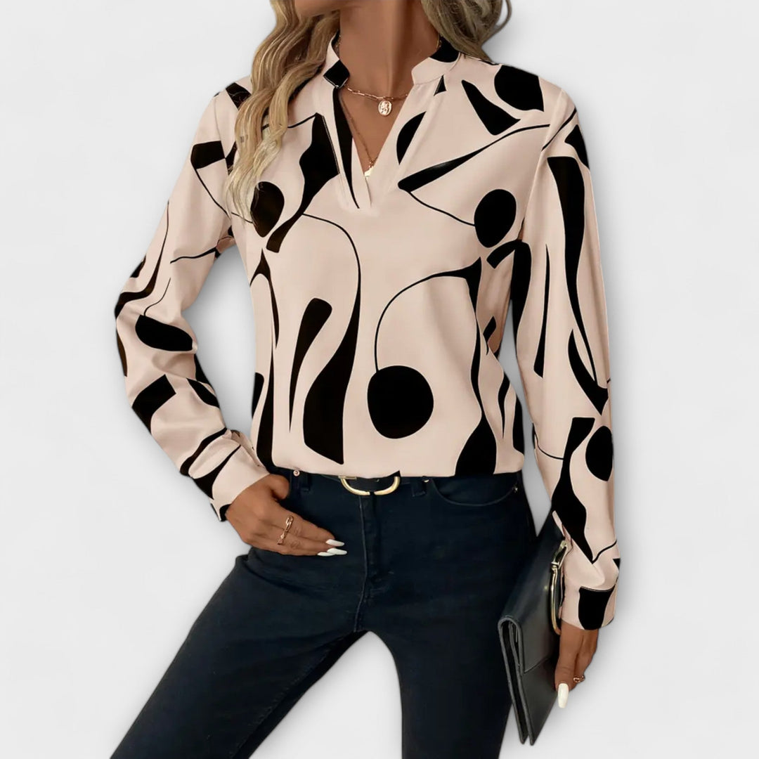 Catarina - Blusa elegante de manga comprida