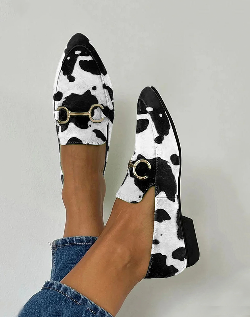 Diana - Mocassim com Detalhe de Fivela Impressa