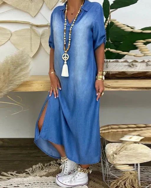 Ibiza - Vestido Maxi De Ganga