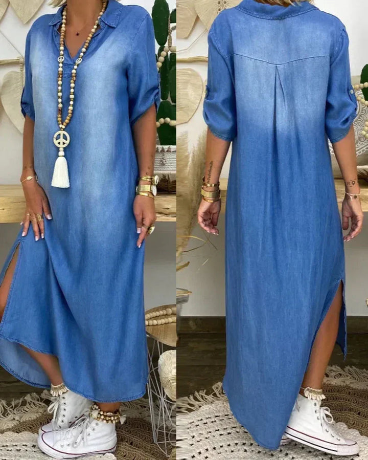 Ibiza - Vestido Maxi De Ganga