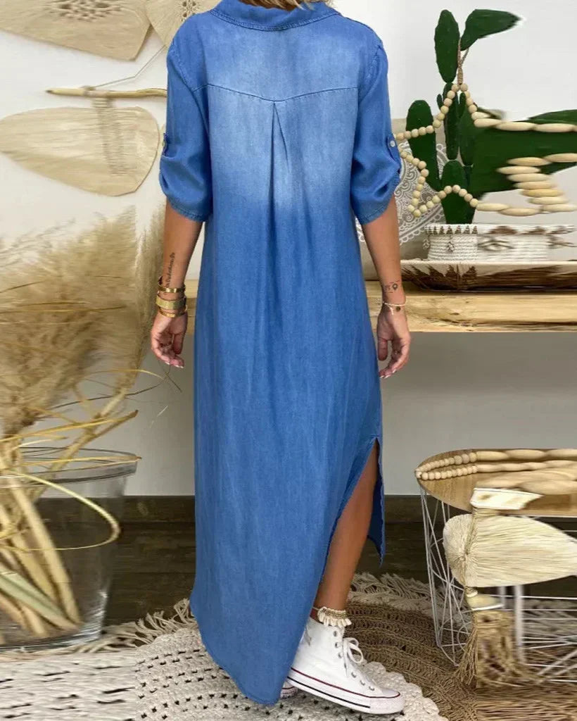 Ibiza - Vestido Maxi De Ganga