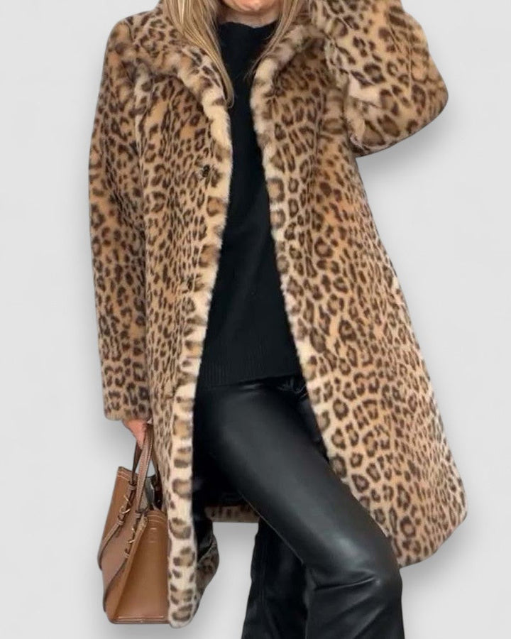 Leia - Casaco Comprido Leopardo