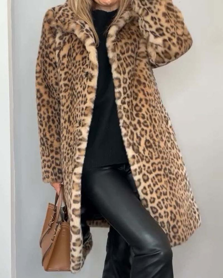 Leia - Casaco Comprido Leopardo