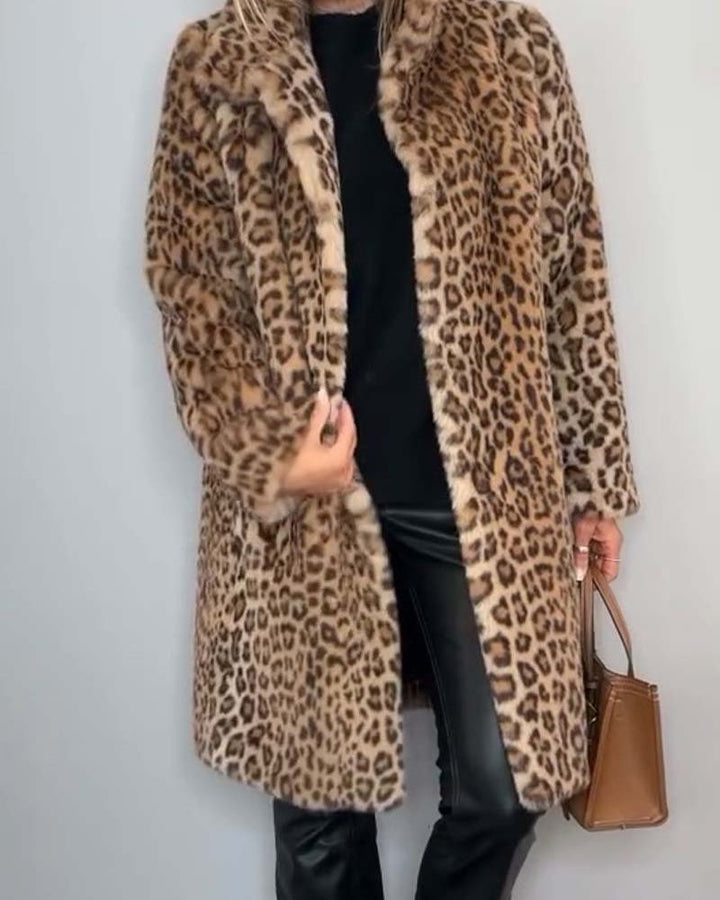 Leia - Casaco Comprido Leopardo