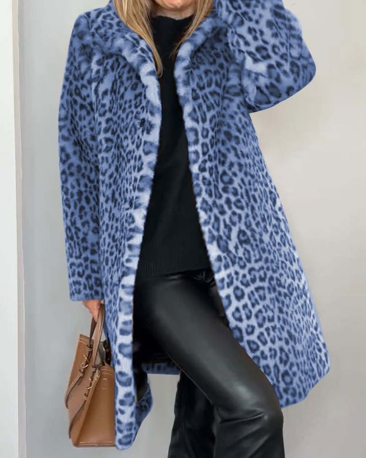 Leia - Casaco Comprido Leopardo