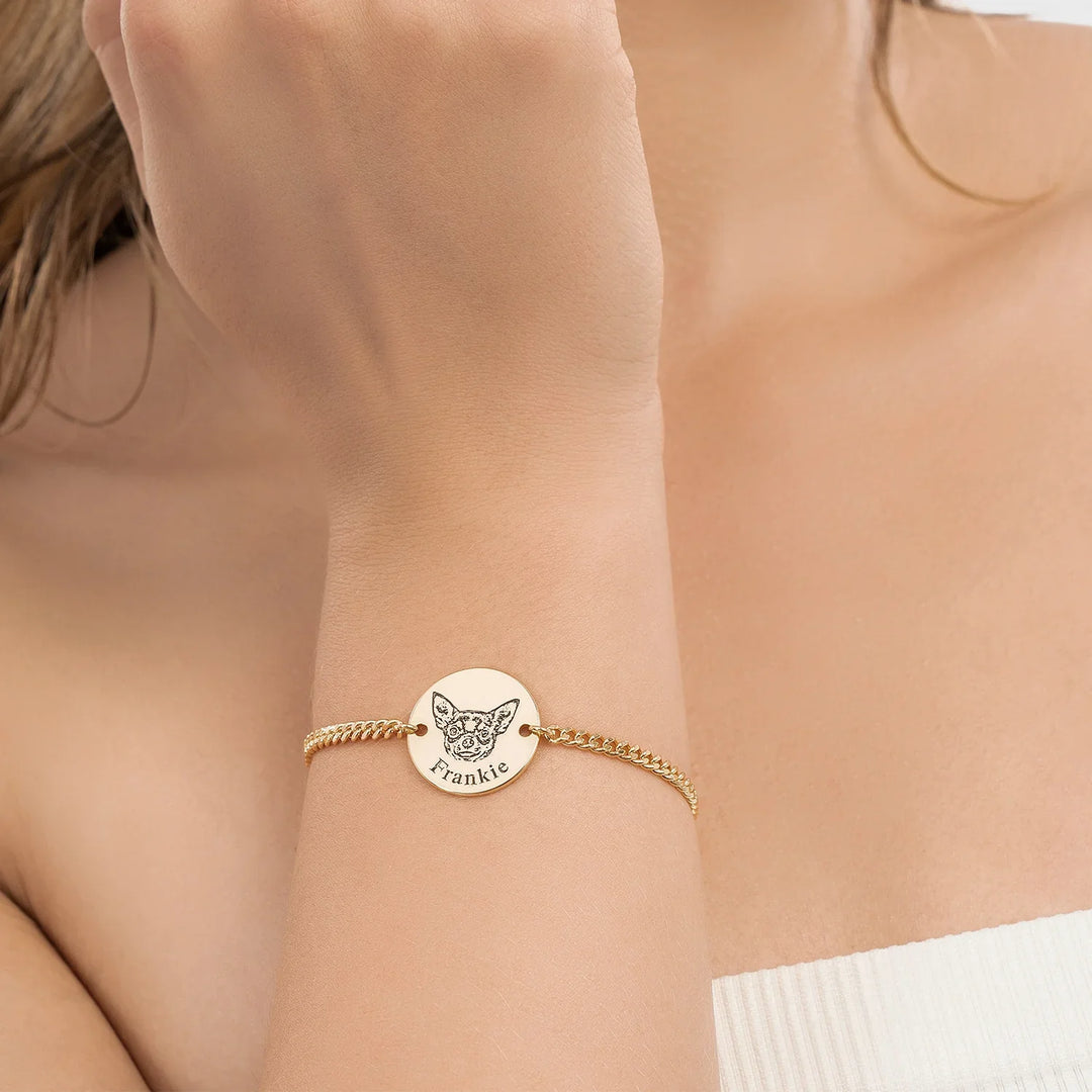 Pulseira Personalizável com Nome e Foto